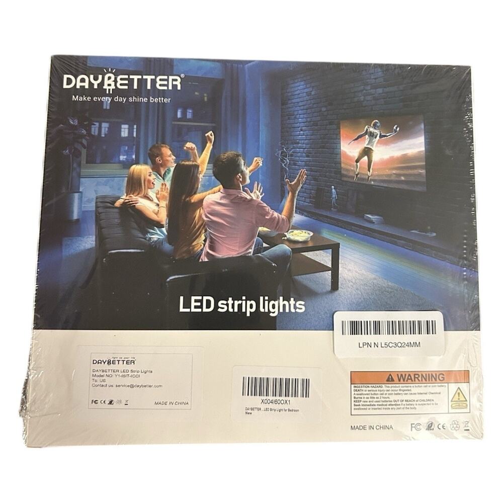 Daybetter 130 ft LED Strip Lights 2 Rolls of 65.6 ft RGB Color Changing